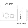 Система инсталляции для унитазов WASSERKRAFT ABENS 20TLT.010.ME.BL.BN01